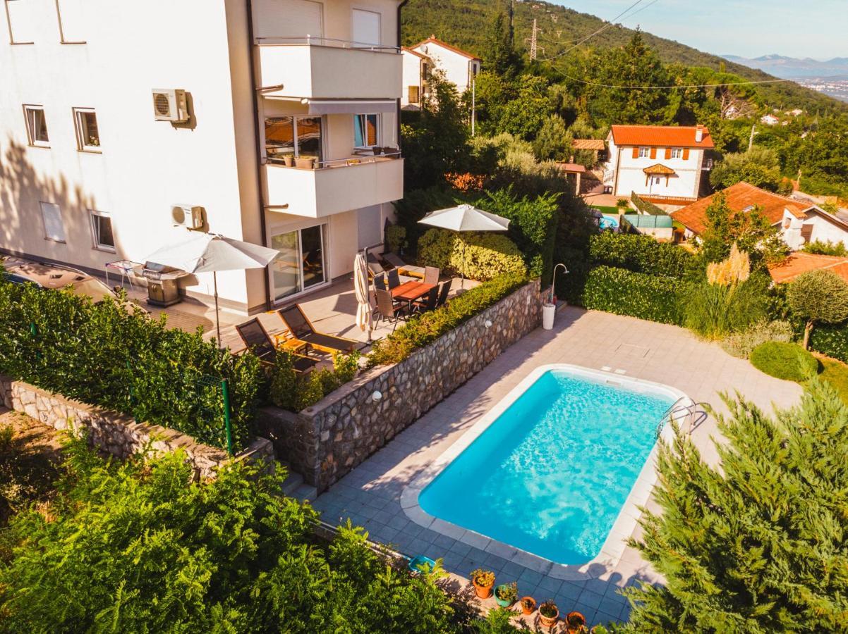 Pool Apartment Maurina Opatija With Sea View Ičići Exterior foto