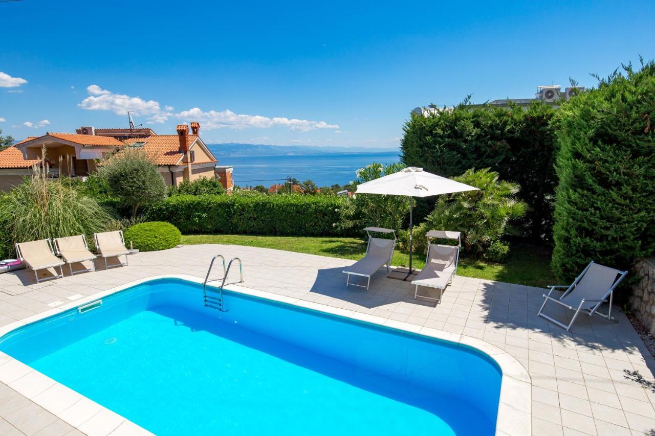 Pool Apartment Maurina Opatija With Sea View Ičići Exterior foto